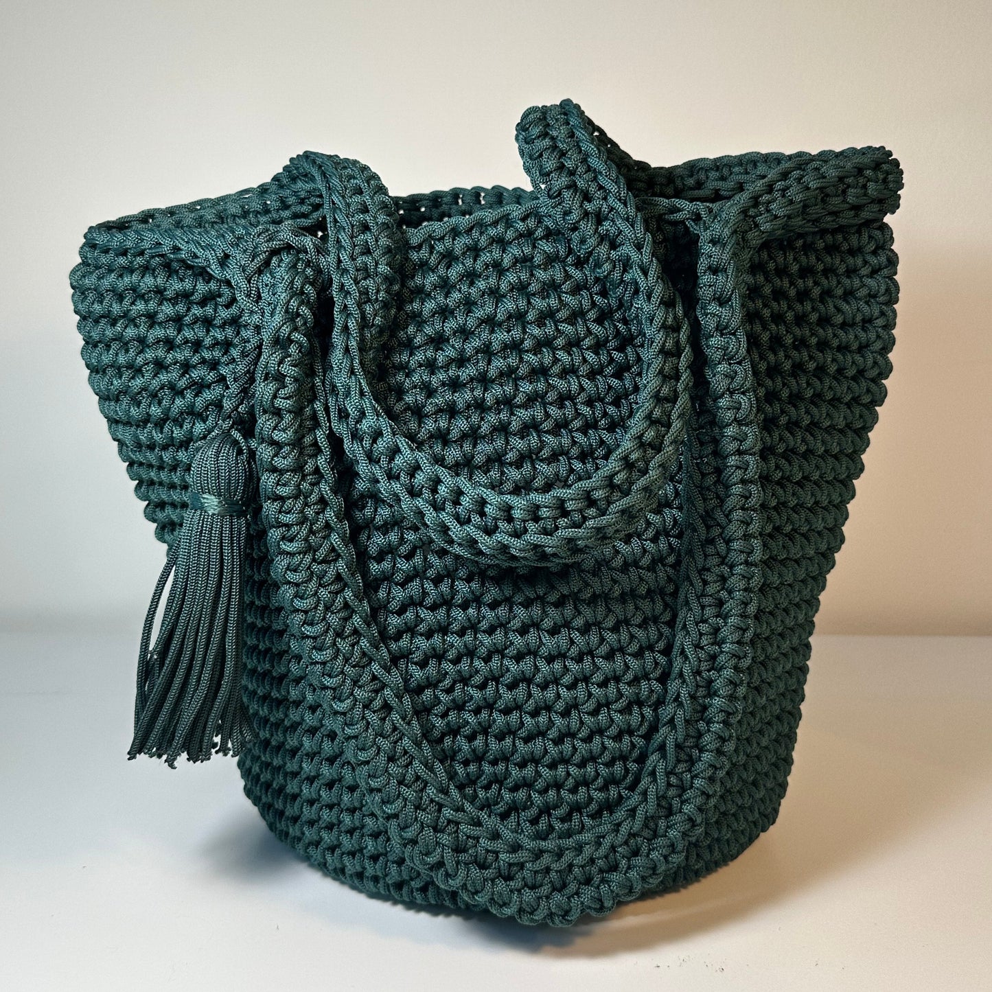 LAYLA Collection - Macramé Bag - Dark Green