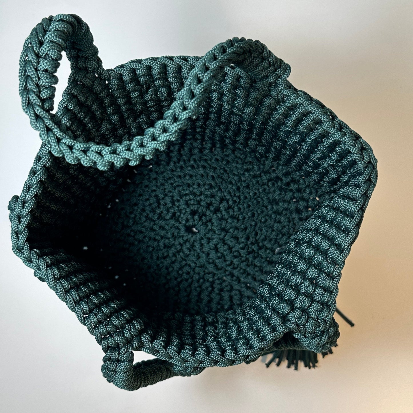 LAYLA Collection - Macramé Bag -  Dark Green